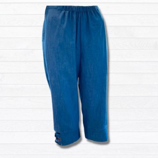 NOUVEAUTÉ | Capri adapté en jeans extensible bleu pâle 